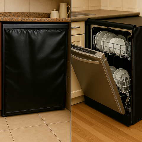 غطاء غسالة أطباق جلد